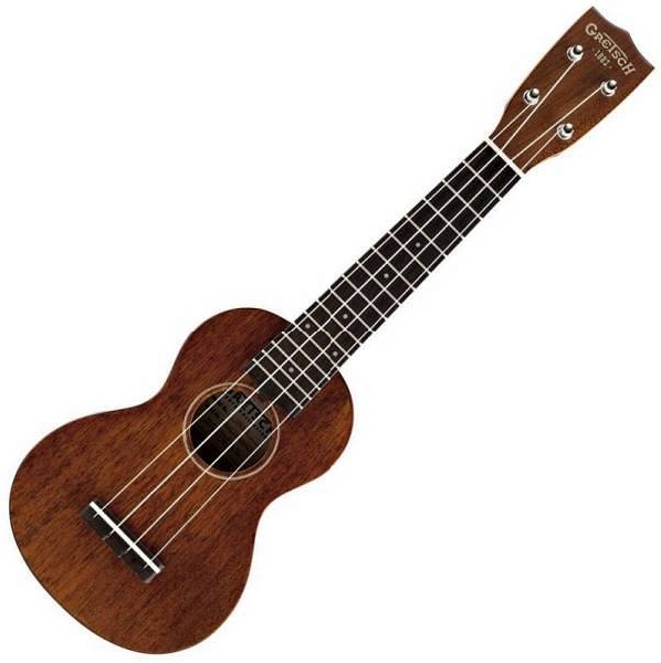 gretsch g9100 soprano standard ukulele - vintage mahogany stain