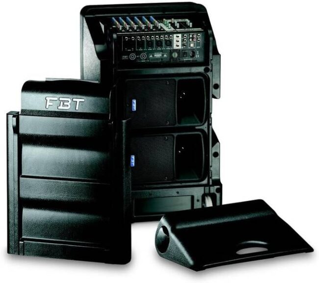 impianto audio prof fbt amico 10 usb 800w 3 vie usb mixer 14 canali