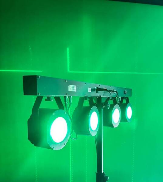 kit 4 proiettori led cob 60w rgb
