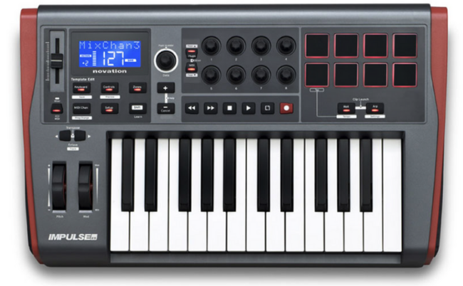 midi controller novation impulse 25