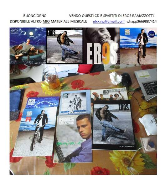 spartiti e cd di eros ramazzotti disponibili altri 1200 cd 400 lp