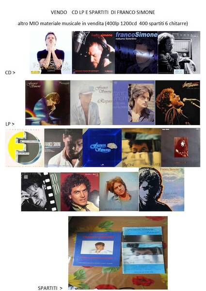 cd lp spartiti di franco simone