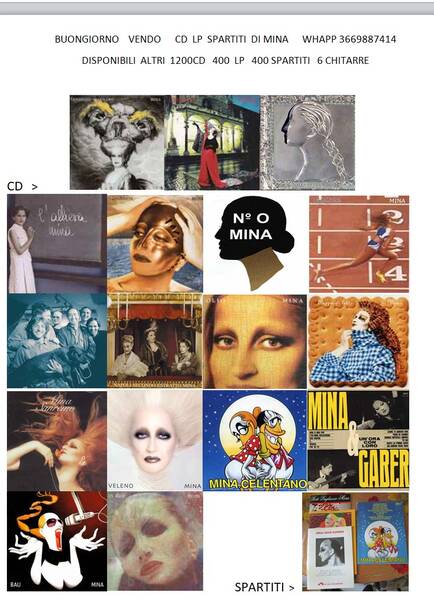 spartiti cd lp di mina