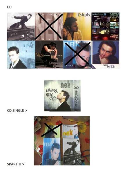 spartiti e cd di nek