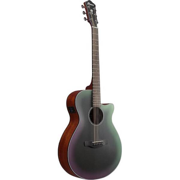 ibanez aeg50-bam black aurora burst matte electro-acoustic guitar