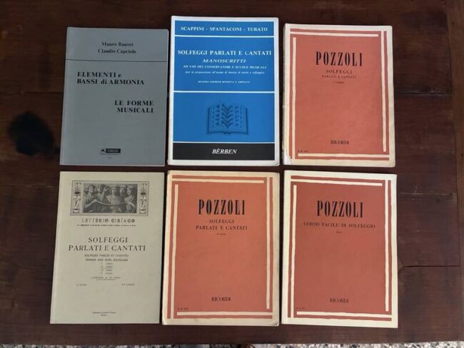 teoria e solfeggio - lotto 11 libri
