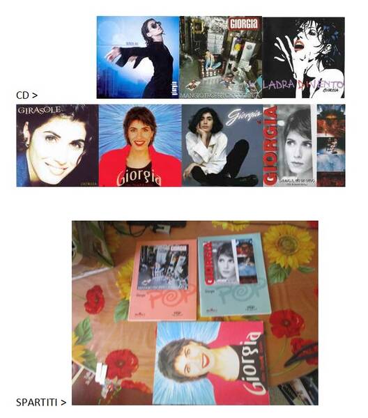 spartiti e cd di giorgia