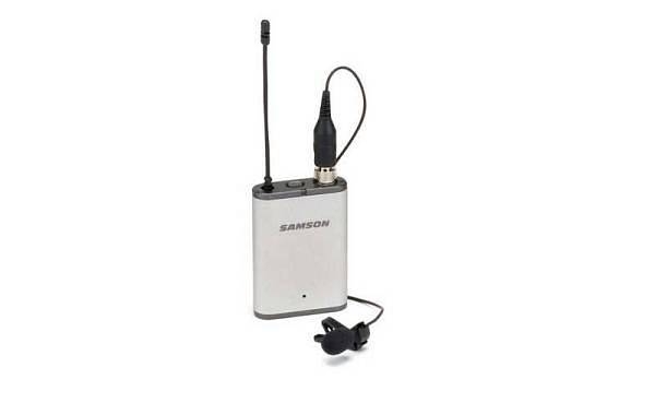 samson al2 trasmettitore con microfono lavalier e4 864875 mhz