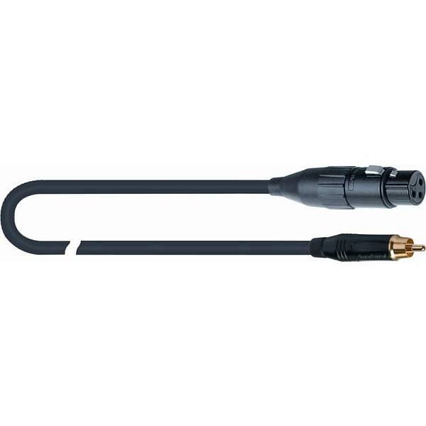 quik lok mpb420 3 bk cavo xlrf rca 3 metri