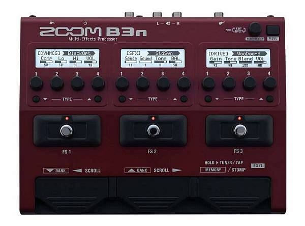 zoom b3n per basso pedaliera multieffetto e amp simulator