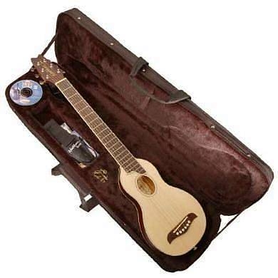 washburn rover ro10n travel guitar chitarra acustica da viaggio con custodia