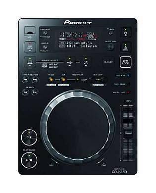 pioneer dj cdj 350 cd player black