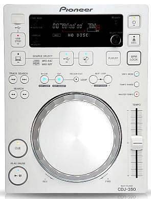 pioneer dj cdj 350 w cd player white