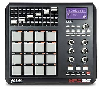 akai mpd 26 pad controller midi usb