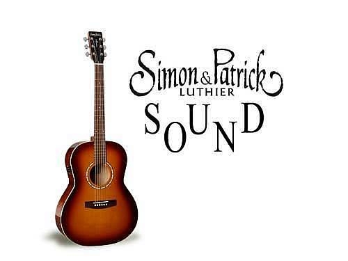 simon patrick vintage burst folk elettrificata con b band a3t chitarra acustica canadese
