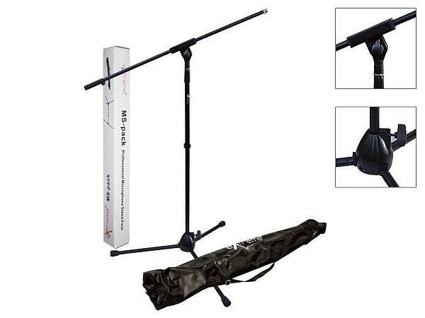 extreme asta microfono a giraffa regolabile con borsa mspack