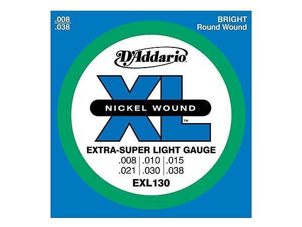 daddario exl 130 extra super light 08 38