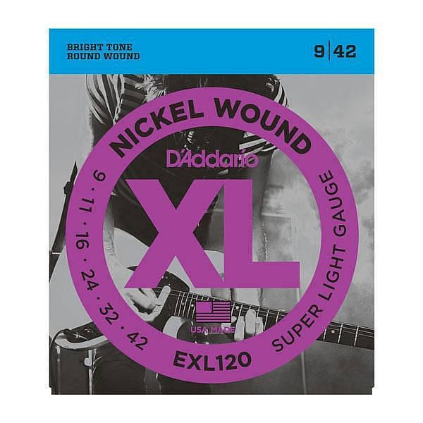 daddario exl 120 super light 09 42