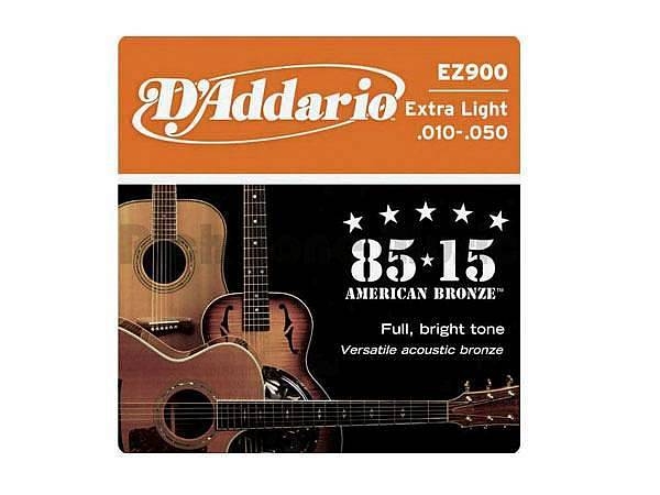 daddario ez900 extra light 10 50 set di corde per chitarra acustica