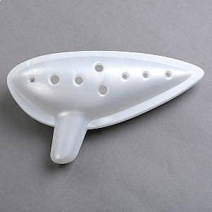extreme ocarina in do in plastica bianca extok1