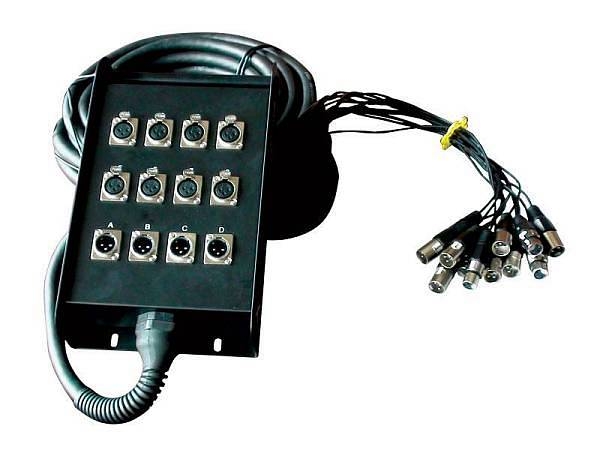 extreme stagebox professionale 8 in 4 out 20 metri sb8i4o20