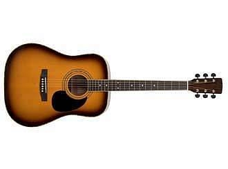 cort af 510 e sb chitarra acustica elettrificata sunburst