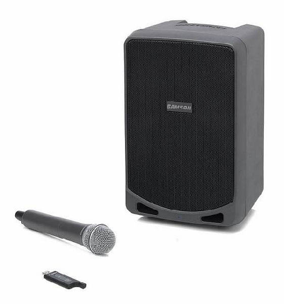 samson expedition xp106w pa portatile con microfono wireless e bluetooth 100w