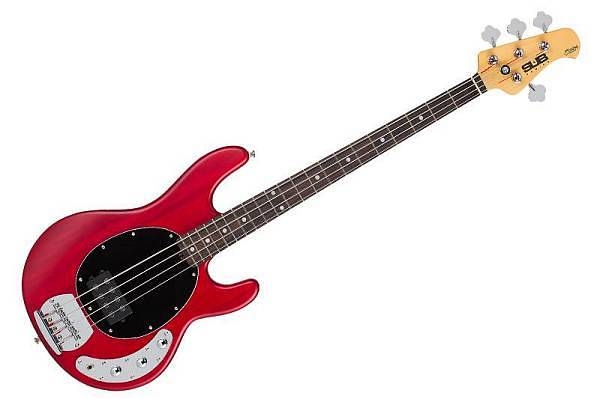 sterling by music man ray4 trs translucent red satin