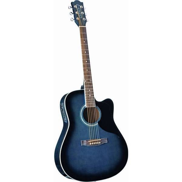 eko ranger cw eq blue sunburst chitarra acustica elettrificata blu cutaway