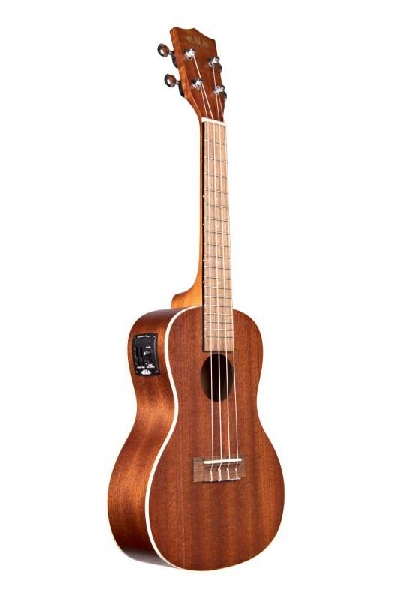 kala ka ce ukulele concerto satin mahogany elettrificato con borsa