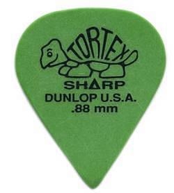 dunlop 412p tortex sharp green 88 confezione 12 plettri