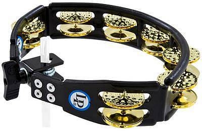 latin percussion lp179 cyclops tambourine tamburello montabile su asta con piatti in ottone