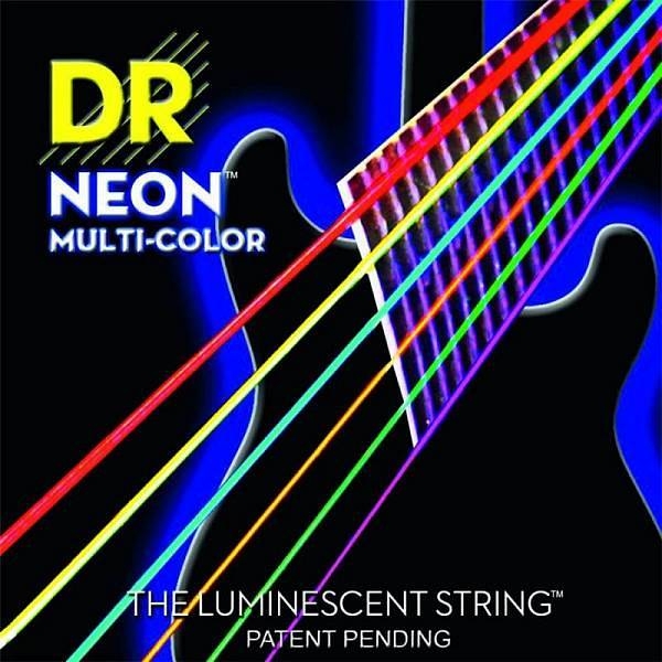 dr strings mce 10 neon corde fluorescenti per chitarra elettrica
