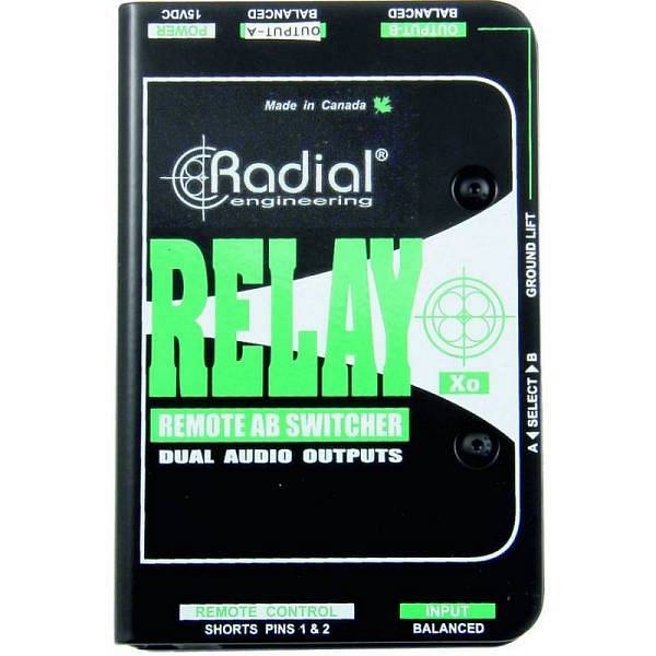 radial relay xo ab switch per microfono