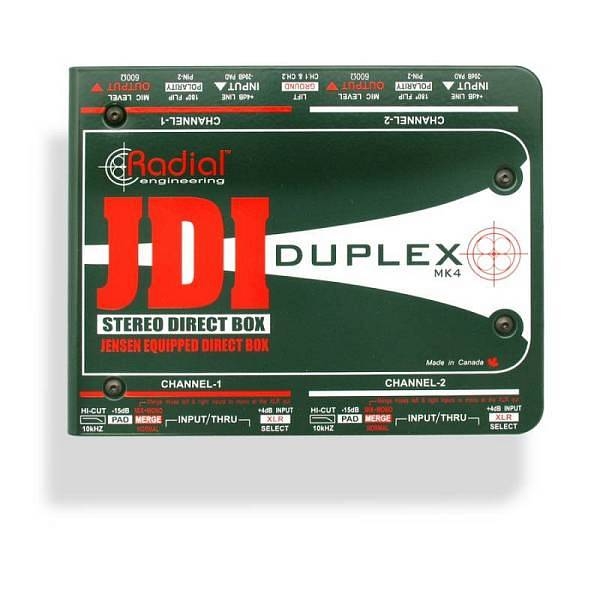 radial jdi duplex direct box passivo due canali