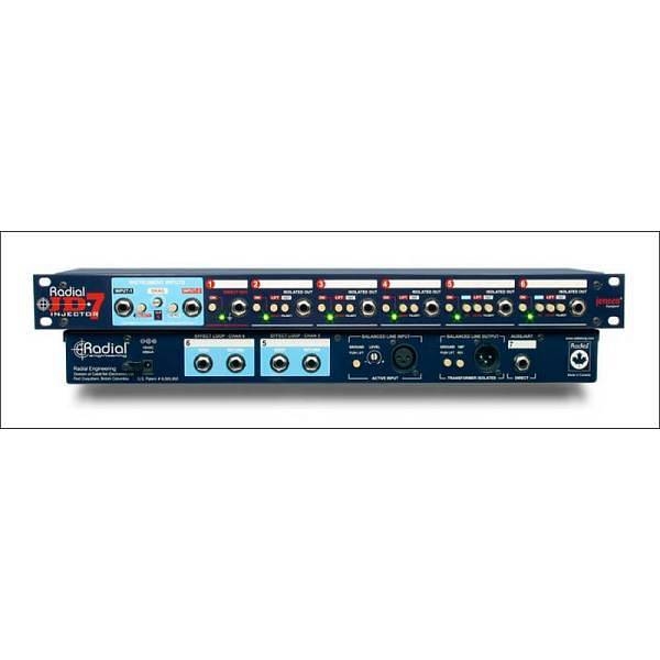 radial jd 7 splitter a rack per segnale chitarra