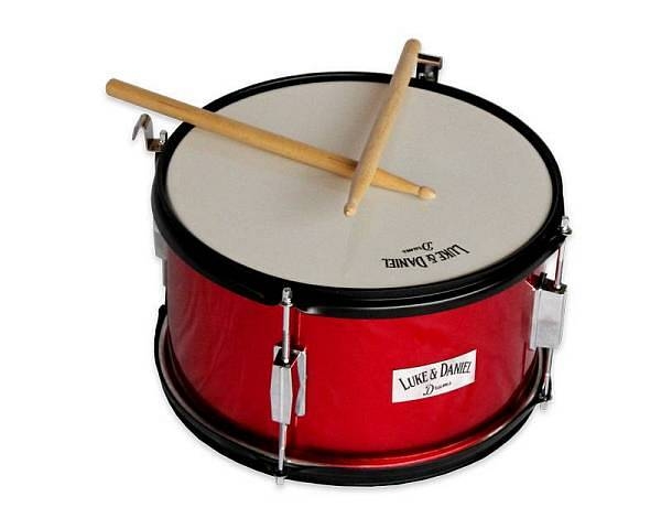 luke daniel bj1207red rosso rullante 12 da banda o marching band