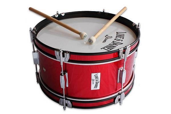 luke daniel bj1607red rosso rullante 16 da banda o marching band