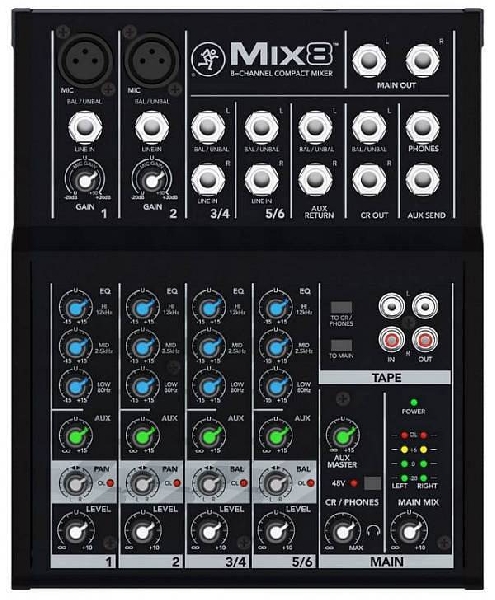 mackie mix 8 il nuovo mixer compatto