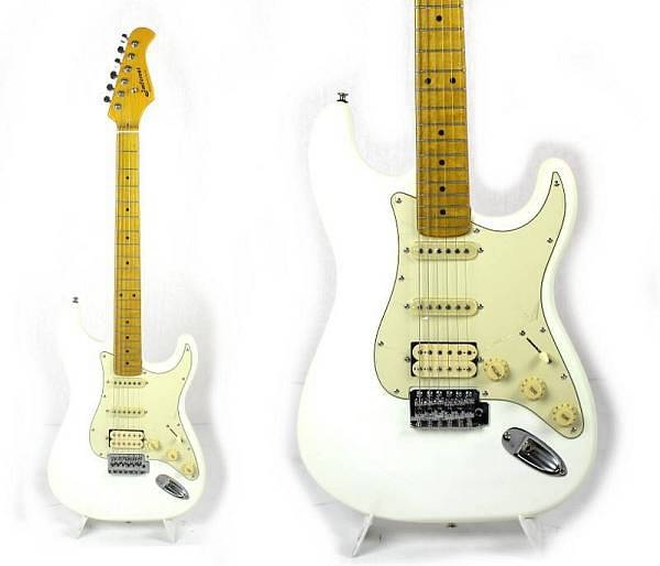 jm forest st73m white chitarra elettrica hss stile stratocaster