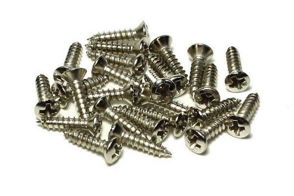parts planet wo21x10n 50 viti testa ovale per battipenna stratocaster