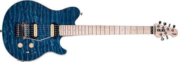 sterling by music man ax4 tbl translucent blue