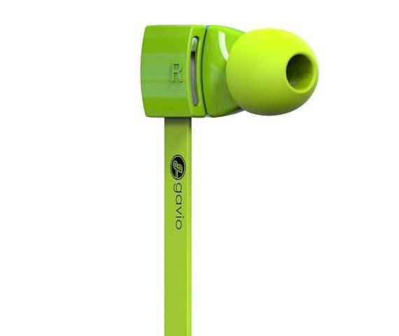 gavio new gazz cuffie auricolari con microfono verde lime
