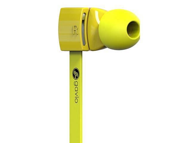 gavio new gazz cuffie auricolari con microfono gialli