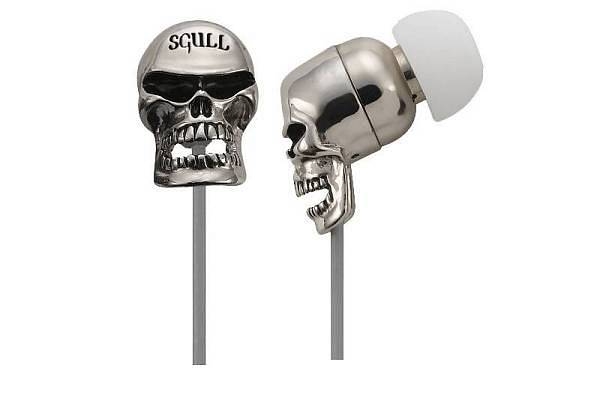 gavio metallon sgull cuffie auricolari metalliche con microfono cromate