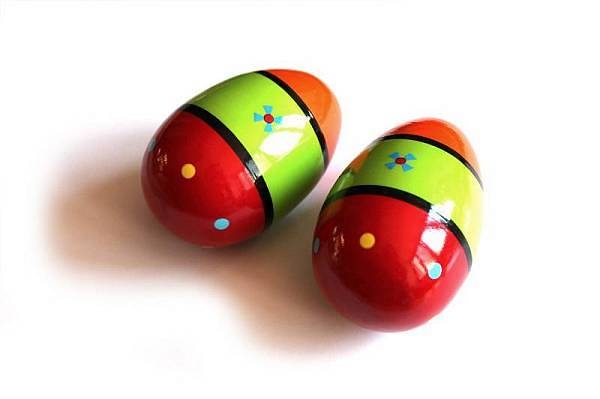 extreme egg shaker in legno ovetti colorati m1011b