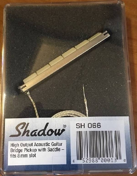 shadow sh 066 ponte e selletta piezo per chitarra acustica