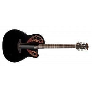 ovation ce 44 5 celebrity elite mid cutaway black chitarra acustica elettrificata
