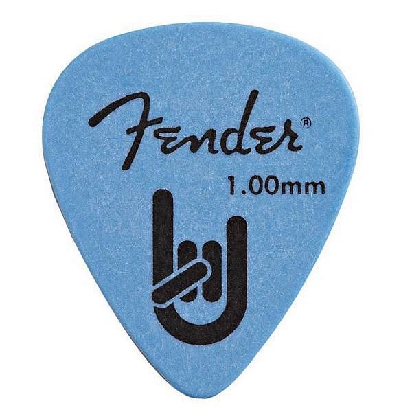 fender rock on confezione 72 plettri misura 100 mm