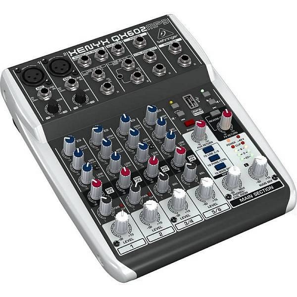 behringer qx602mp3 mixer con effetti e lettore mp3